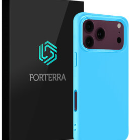 Forterra Forterra iPhone 18 Pro Max Hoesje Siliconen - Lichtblauw
