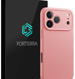 Forterra Forterra iPhone 18 Pro Max Hoesje Siliconen - Lichtroze