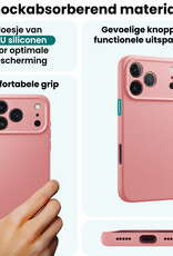 Forterra Forterra iPhone 18 Pro Max Hoesje Siliconen - Lichtroze