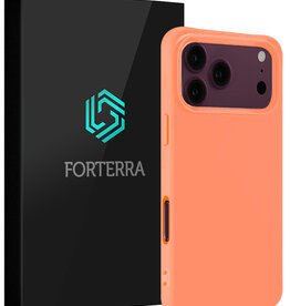 Forterra Forterra iPhone 18 Pro Max Hoesje Siliconen - Perzik