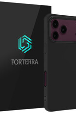Forterra Forterra iPhone 18 Pro Max Hoesje Siliconen - Zwart