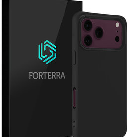 Forterra Forterra iPhone 18 Pro Max Hoesje Siliconen - Zwart