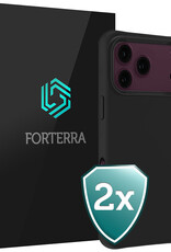 Forterra Forterra iPhone 18 Pro Max Hoesje Siliconen - Zwart - 2 PACK