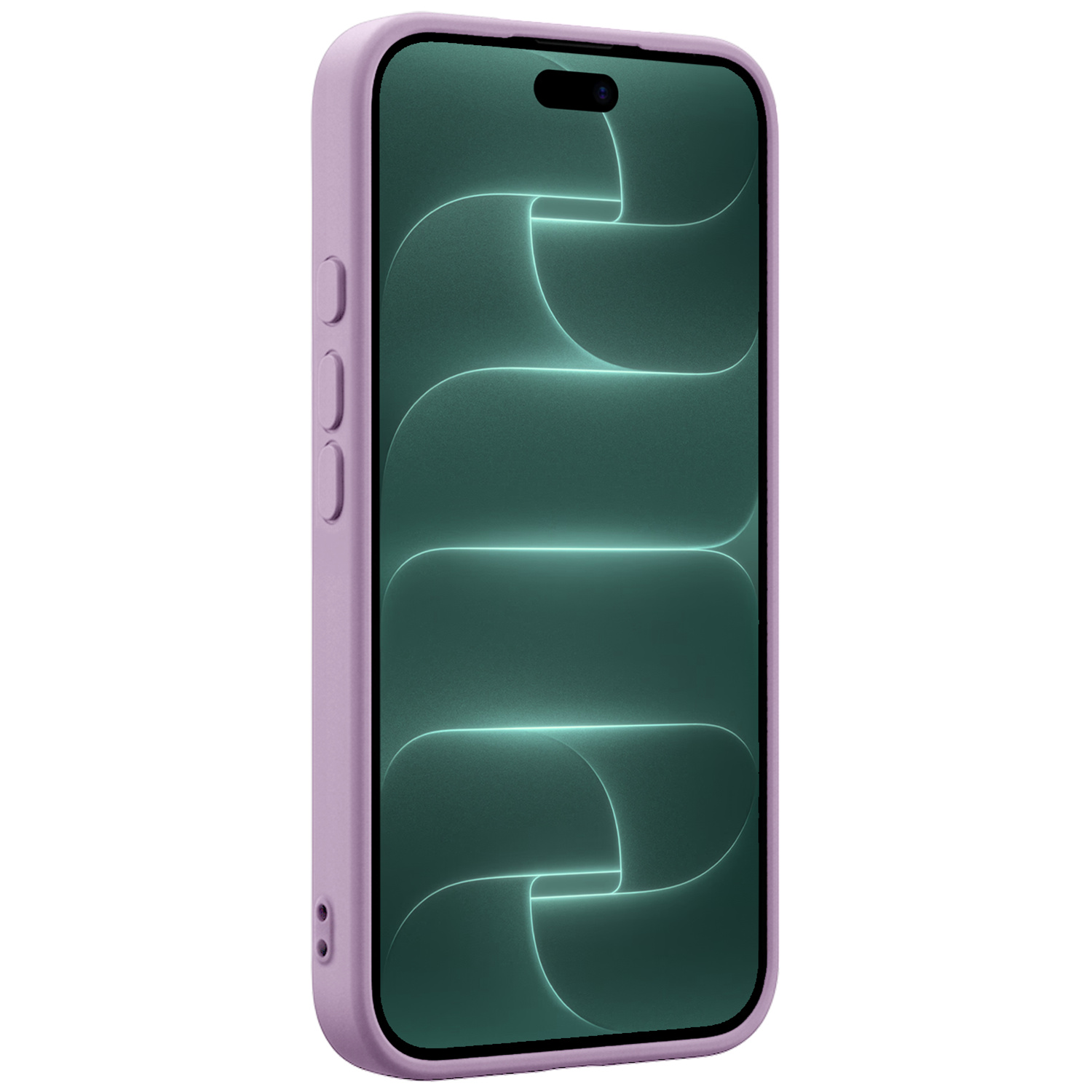 Forterra Forterra iPhone 18 Pro Max Hoesje Siliconen Met 2x Screenprotector Met Dichte Notch - Lila