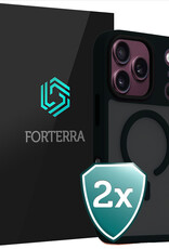 Forterra Forterra iPhone 18 Pro Max Magsafe Hoesje - Zwart - 2 PACK