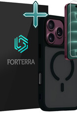 Forterra Forterra iPhone 18 Pro Max Magsafe Hoesje Zwart Met Screenprotector