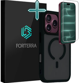 Forterra Forterra iPhone 18 Pro Max Magsafe Hoesje Zwart Met Screenprotector