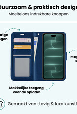 Forterra Forterra iPhone 18 Pro Hoesje Bookcase - Donkerblauw
