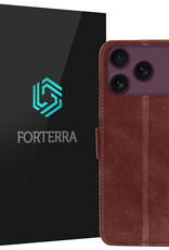 Forterra Forterra iPhone 18 Pro Max Hoesje Bookcase - Bruin