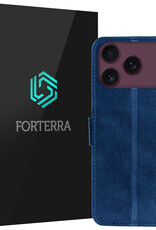 Forterra Forterra iPhone 18 Pro Max Hoesje Bookcase - Donkerblauw