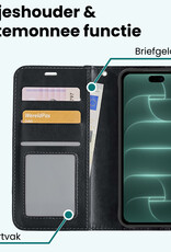 Forterra Forterra iPhone 18 Pro Max Hoesje Bookcase - Zwart
