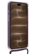 Nomfy Nomfy iPhone 18 Pro Hoesje Transparant Shockproof Met Zwart Koord