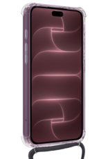 NoXx NoXx iPhone 18 Pro Hoesje Transparant Shockproof Met Zwart Koord