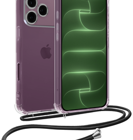 BASEY. BASEY. iPhone 18 Pro Max Hoesje Transparant Shockproof Met Zwart Koord