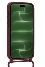 BASEY. BASEY. iPhone 18 Pro Hoesje Pashouder met Koord - Aubergine - 2 PACK