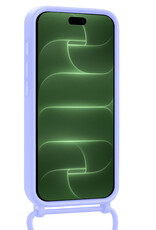BASEY. BASEY. iPhone 18 Pro Hoesje Pashouder met Koord - Lila - 2 PACK