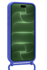 BASEY. BASEY. iPhone 18 Pro Max Hoesje Pashouder met Koord - Fel Blauw - 2 PACK