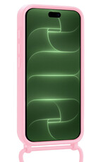 BASEY. BASEY. iPhone 18 Pro Max Hoesje Pashouder met Koord - Lichtroze - 2 PACK