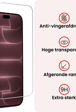 NoXx NoXx iPhone 18 Pro Max Hoesje Pashouder met Koord Met 2x Screenprotector - Groen