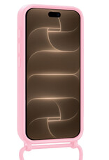 Nomfy Nomfy iPhone 18 Pro Max Hoesje Pashouder met Koord - Lichtroze - 2 PACK