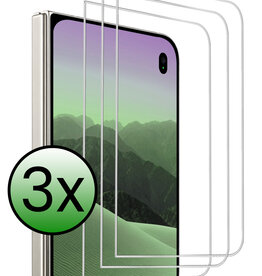 BASEY. BASEY. iPhone Duo Screenprotector Glas Met Dichte Notch - 3 PACK