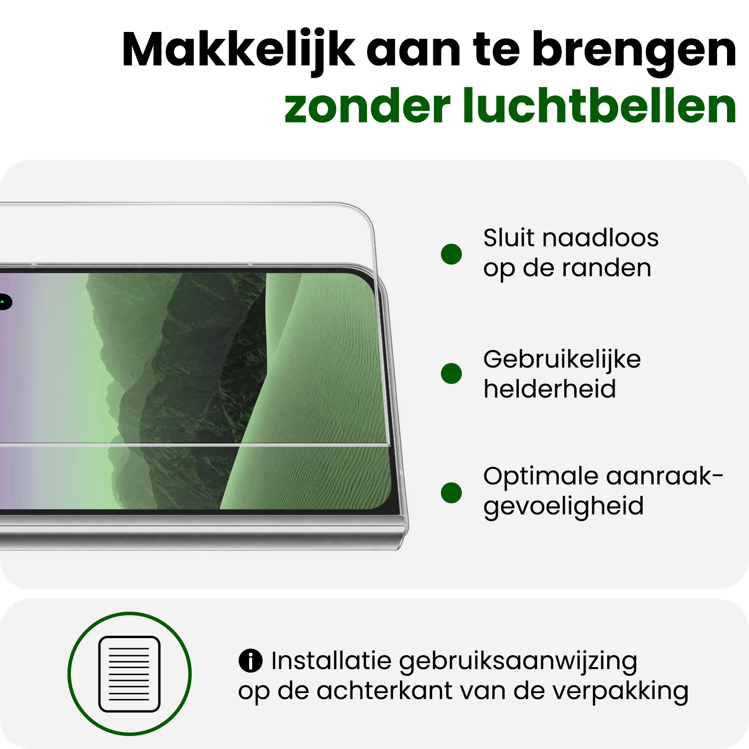 BASEY. BASEY. iPhone Duo Screenprotector Glas Met Dichte Notch - 3 PACK