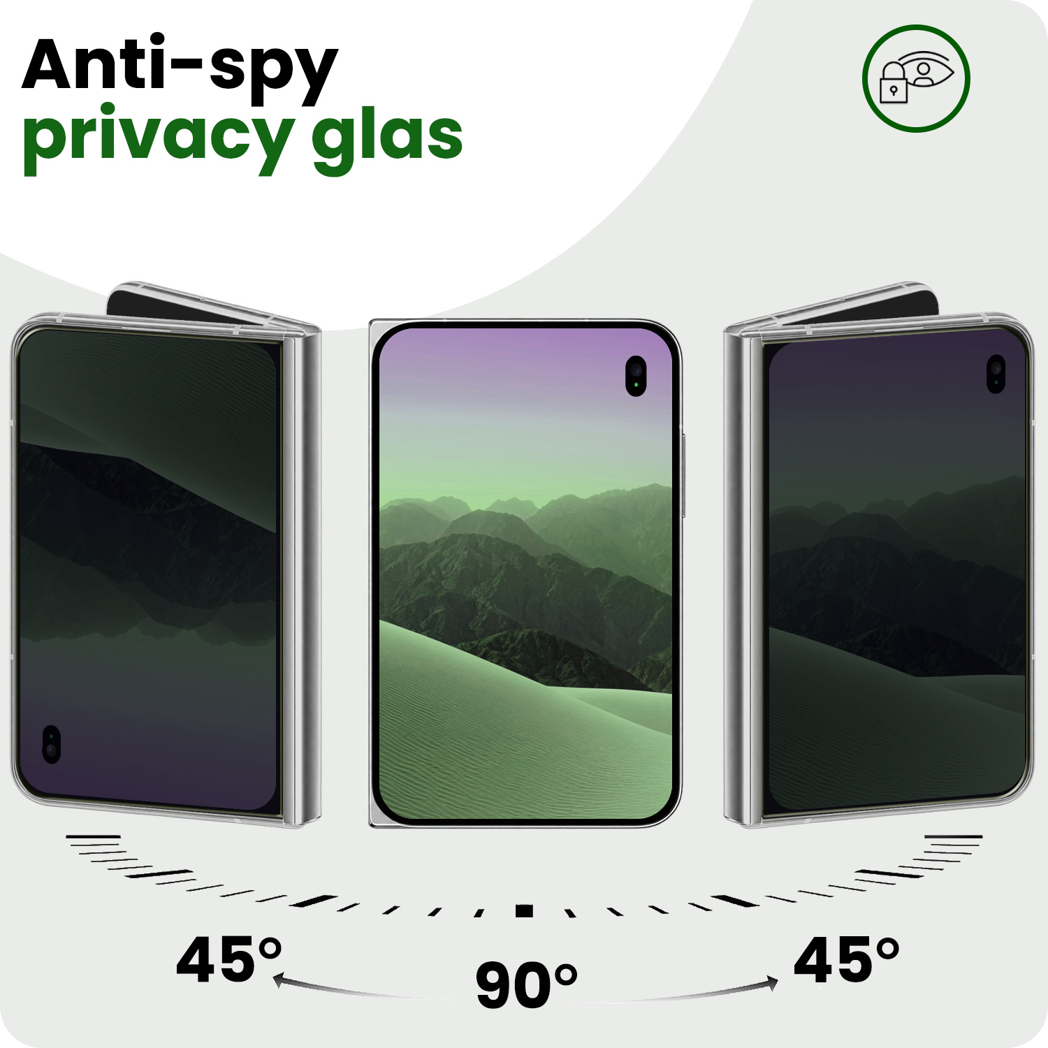 BASEY. BASEY. iPhone Duo Screenprotector Glas Privacy