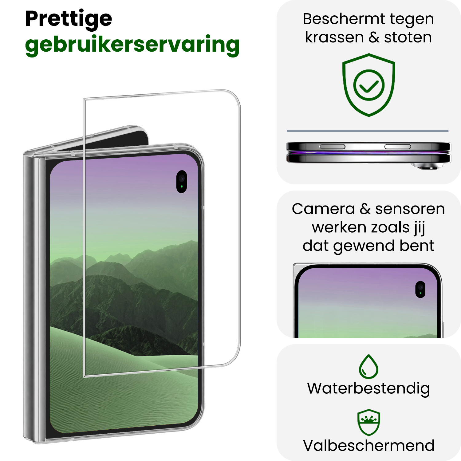 BASEY. BASEY. iPhone Duo Screenprotector Met Installatieframe - 2 PACK