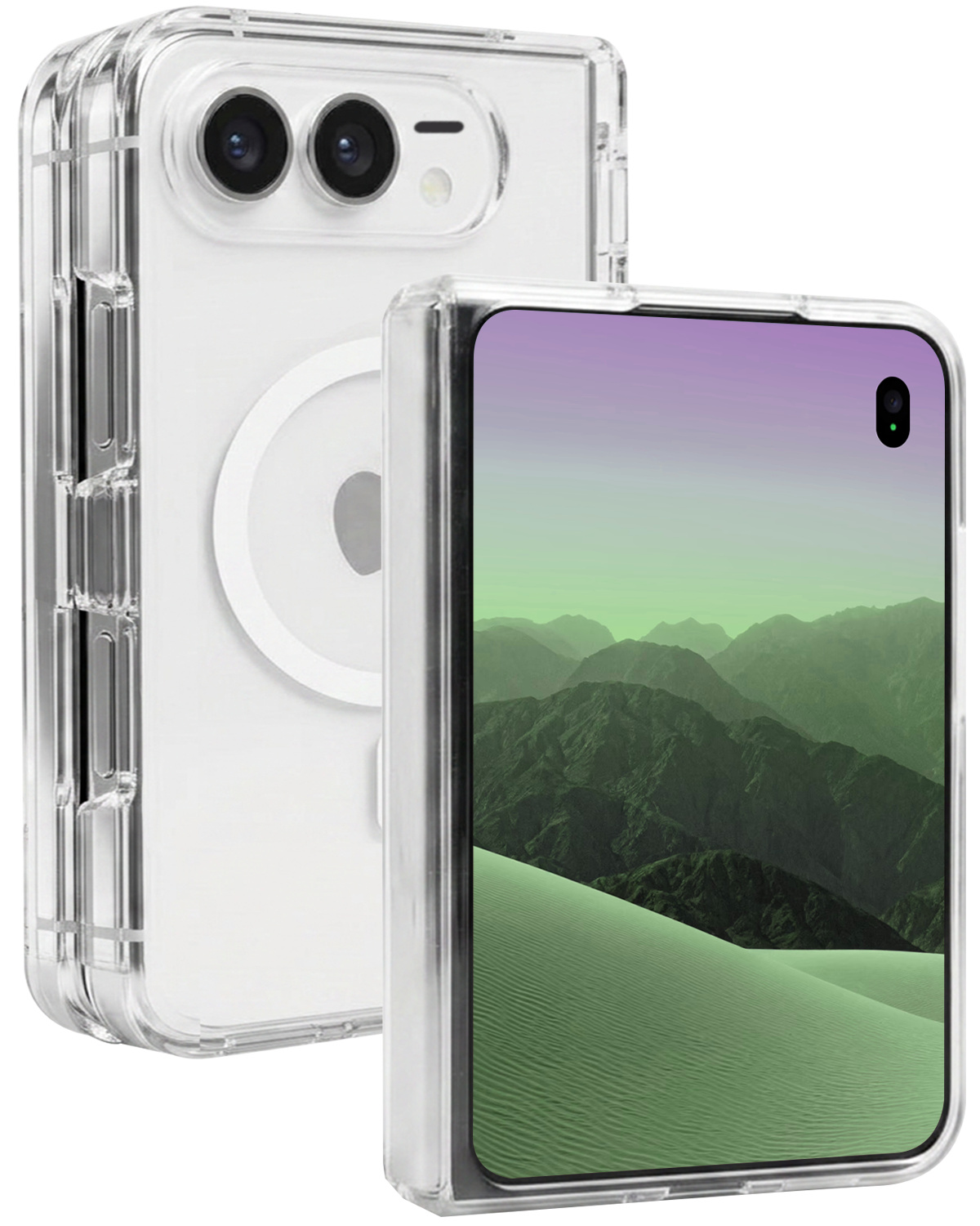 BASEY. BASEY. iPhone Duo Magsafe Hoesje - Transparant