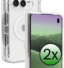 BASEY. BASEY. iPhone Duo Magsafe Hoesje - Transparant - 2 PACK