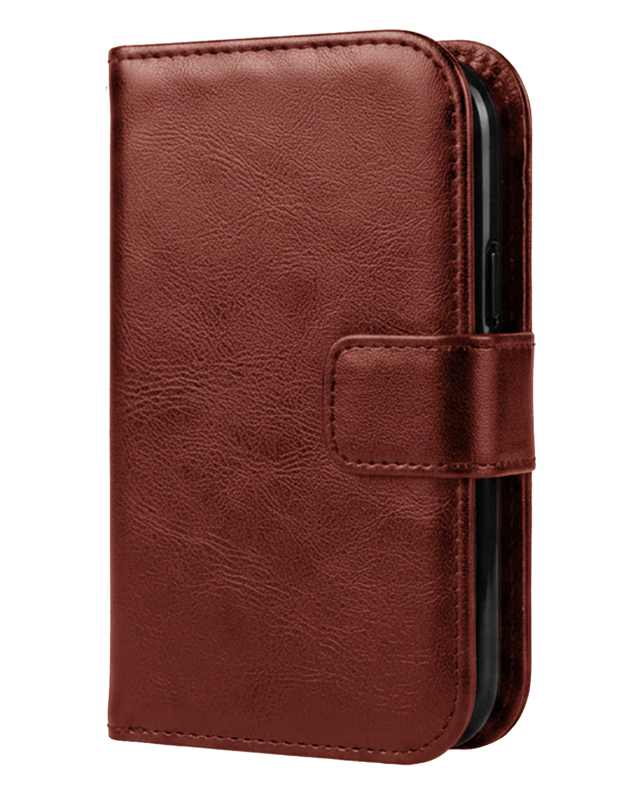BASEY. BASEY. iPhone Duo Hoesje Bookcase - Bruin