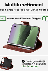 BASEY. BASEY. iPhone Duo Hoesje Bookcase - Bruin