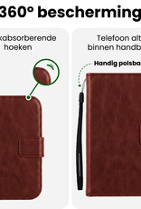 BASEY. BASEY. iPhone Duo Hoesje Bookcase - Bruin