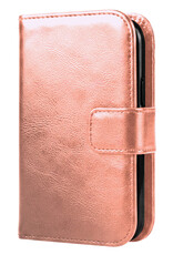 BASEY. BASEY. iPhone Duo Hoesje Bookcase - Rose Goud