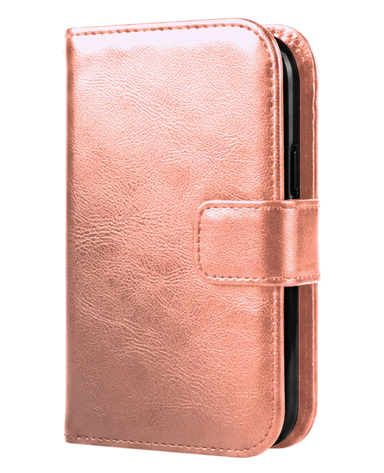 BASEY. BASEY. iPhone Duo Hoesje Bookcase - Rose Goud