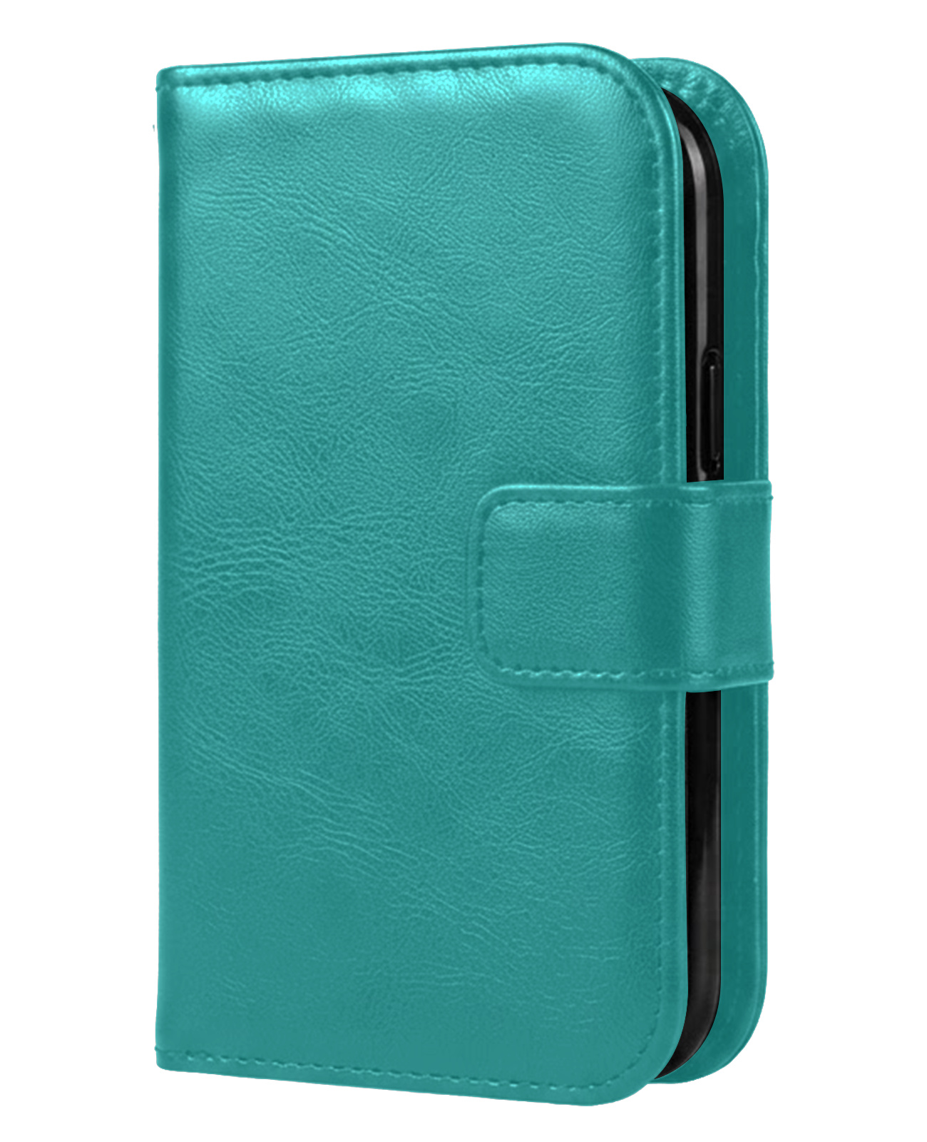 BASEY. BASEY. iPhone Duo Hoesje Bookcase - Turquoise