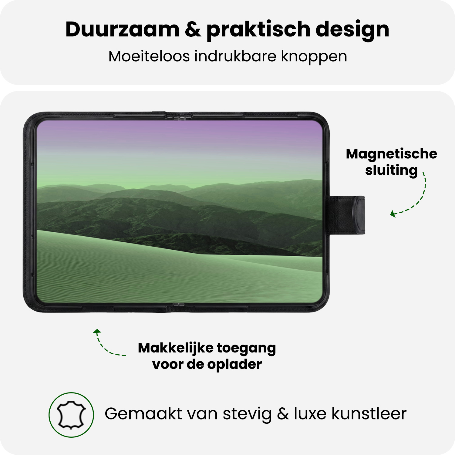 BASEY. BASEY. iPhone Duo Hoesje Bookcase - Zwart