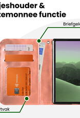BASEY. BASEY. iPhone Duo Hoesje Bookcase Met Screenprotector - Rose Goud