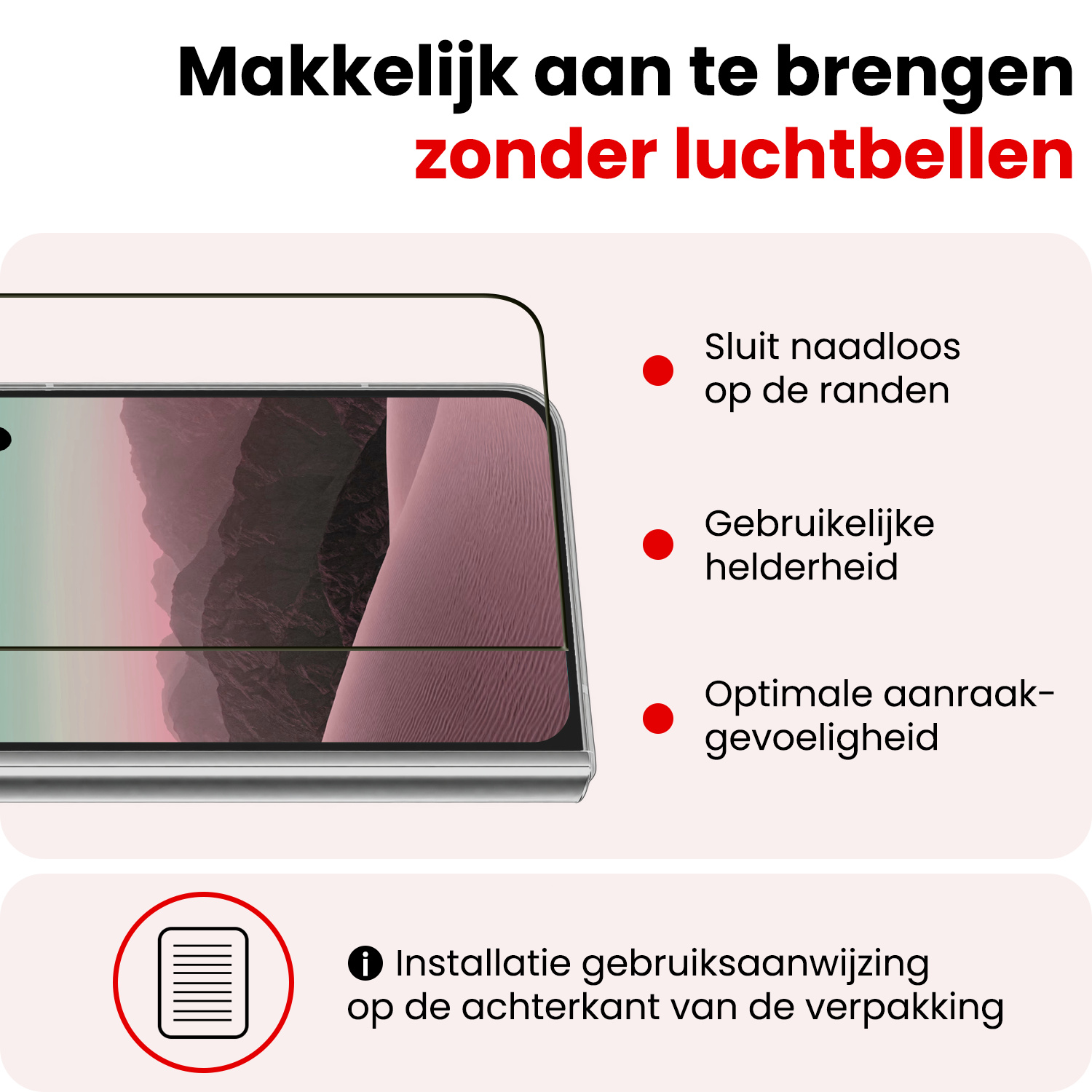 NoXx NoXx iPhone Duo Screenprotector Glas Full Cover 2D - 3 PACK