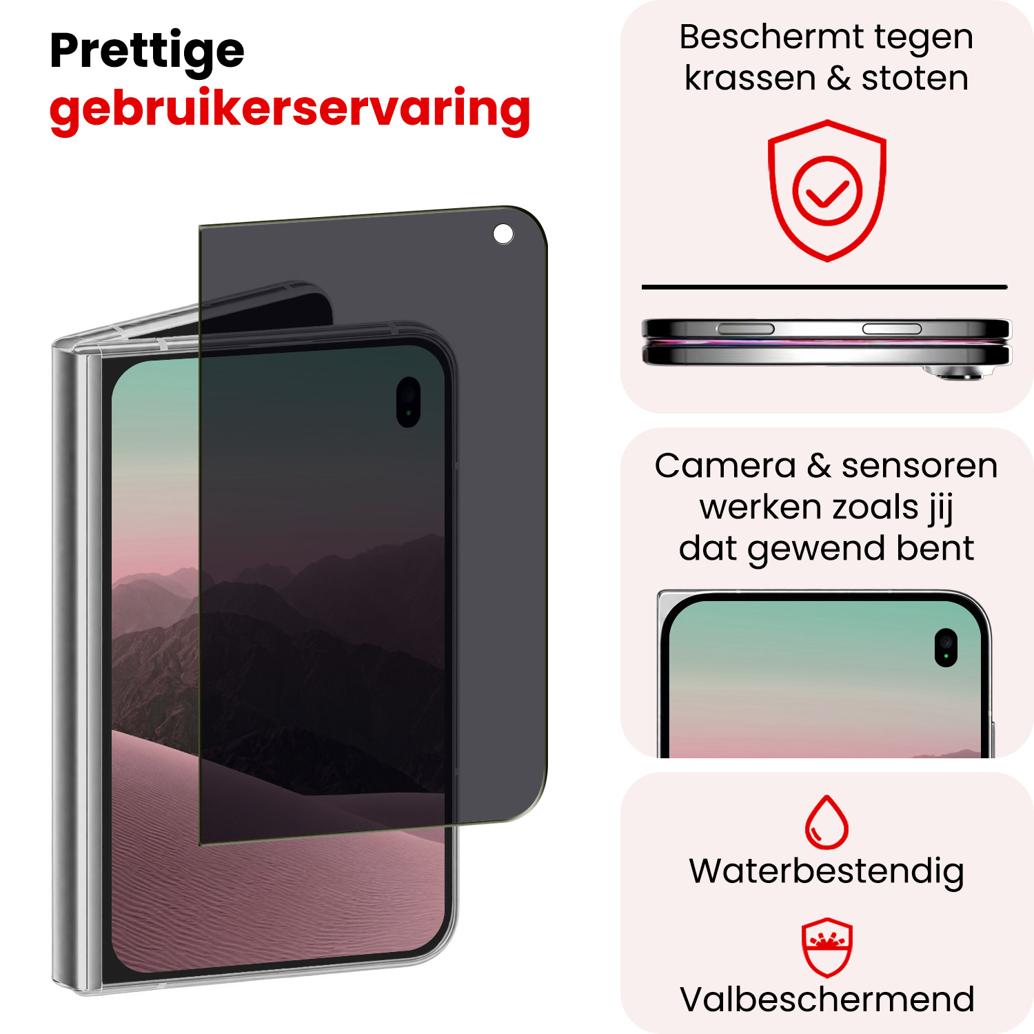 NoXx NoXx iPhone Duo Screenprotector Glas Privacy