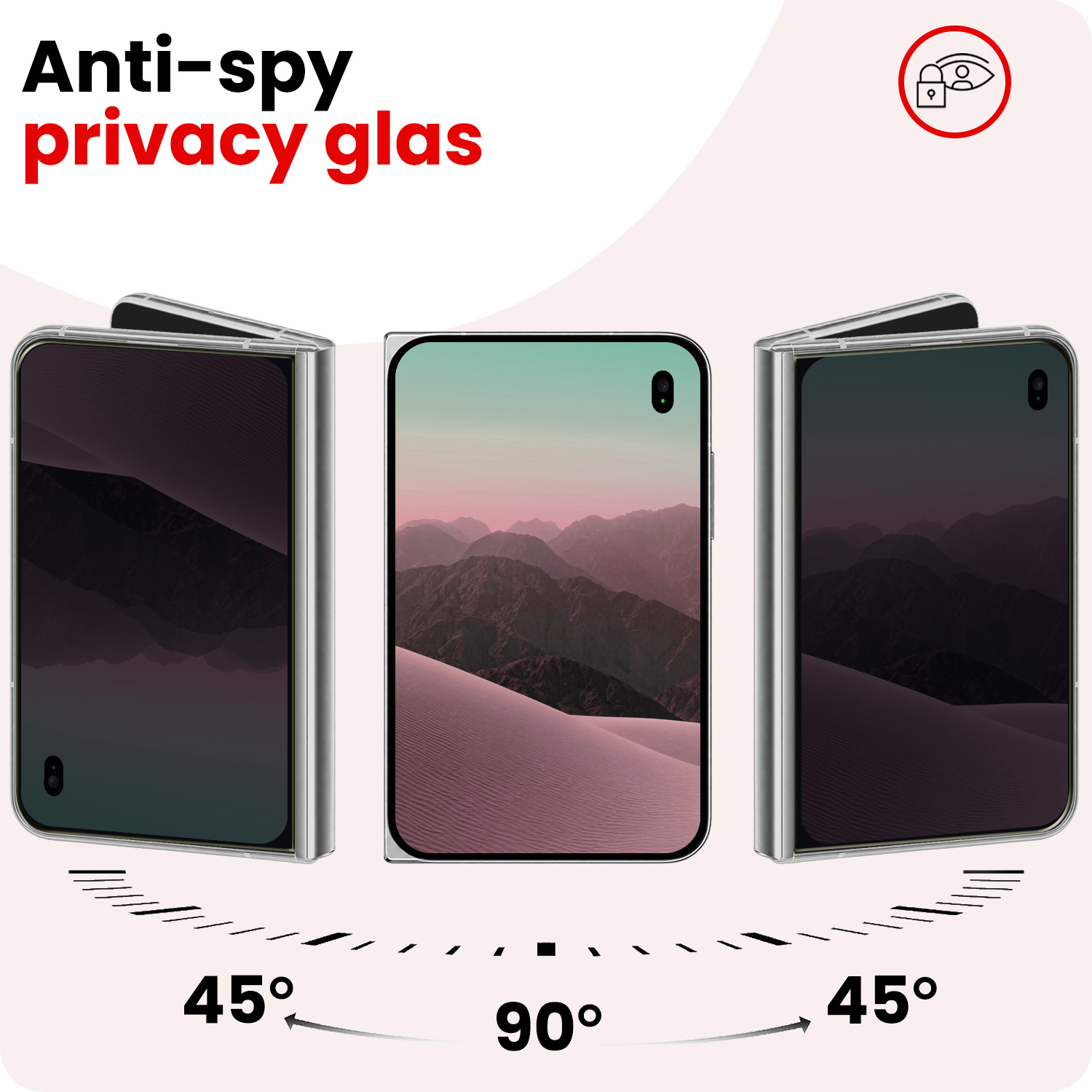 NoXx NoXx iPhone Duo Screenprotector Glas Privacy - 2 PACK