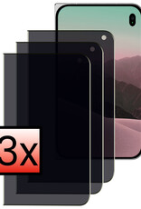 NoXx NoXx iPhone Duo Screenprotector Glas Privacy - 3 PACK