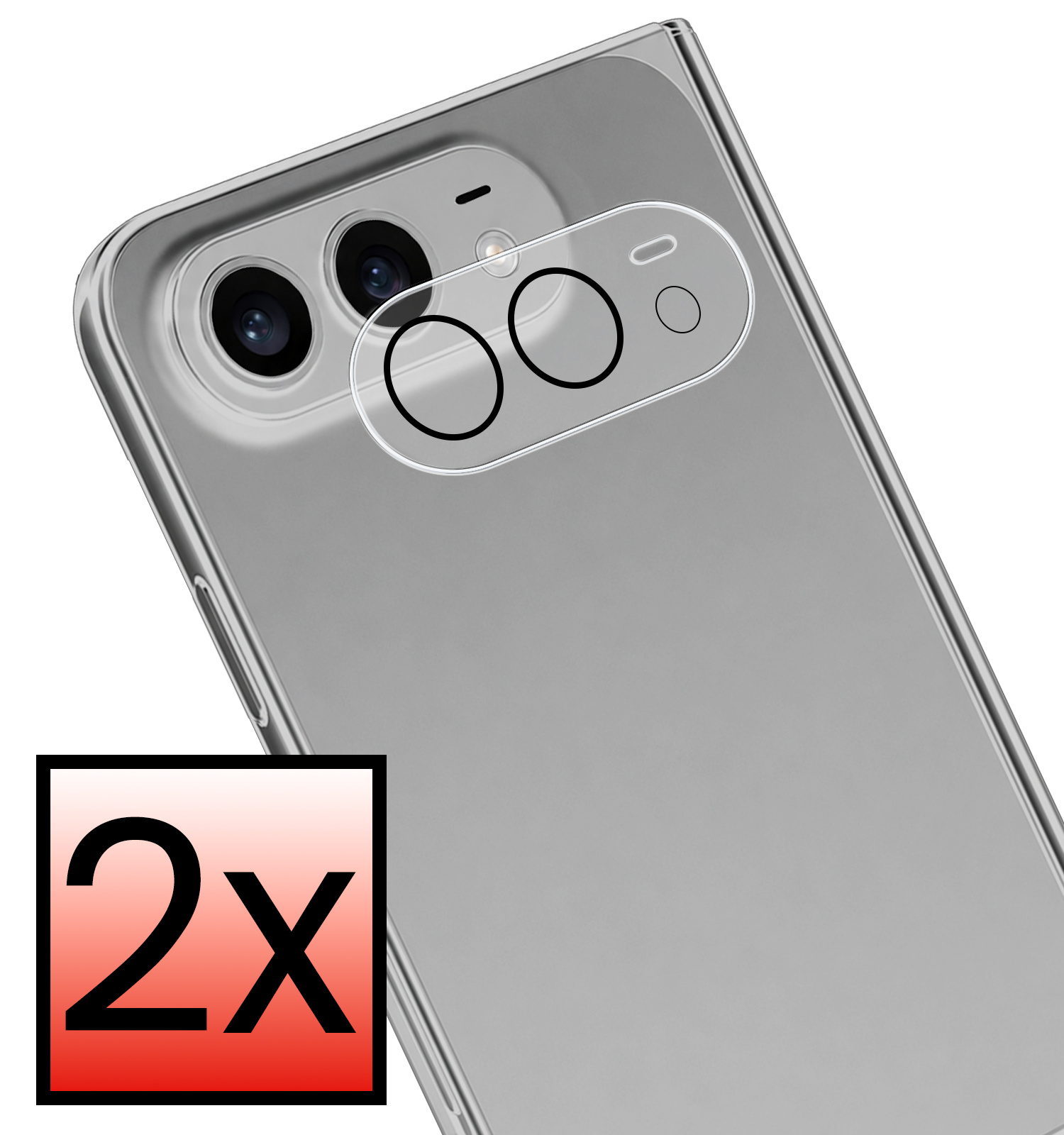NoXx NoXx iPhone Duo Camera Screenprotector - 2 PACK