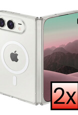 NoXx NoXx iPhone Duo Magsafe Hoesje - Transparant - 2 PACK