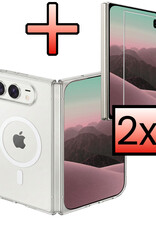 NoXx NoXx iPhone Duo Magsafe Hoesje Transparant Met 2x Screenprotector