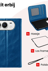 NoXx NoXx iPhone Duo Hoesje Bookcase - Donkerblauw