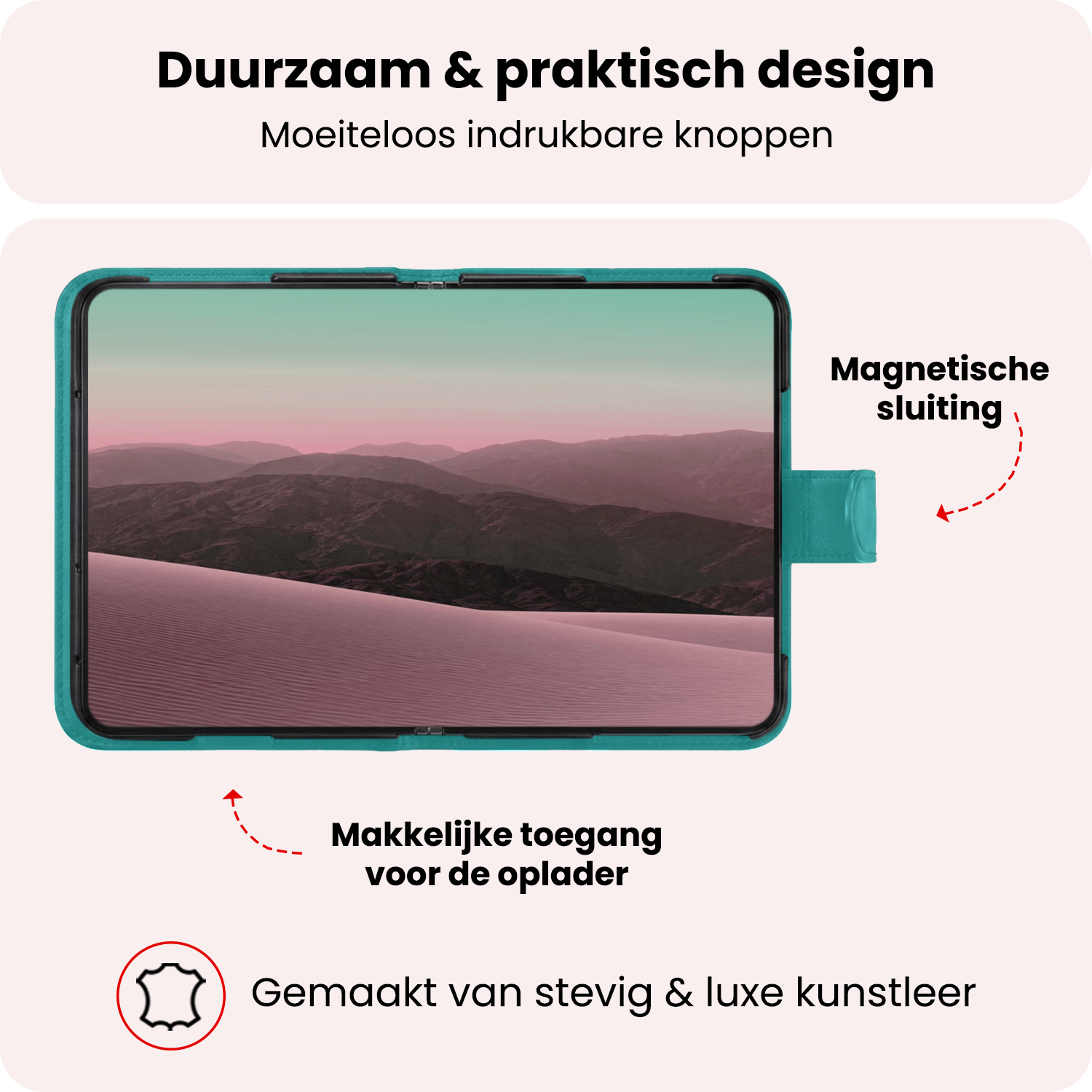 NoXx NoXx iPhone Duo Hoesje Bookcase - Turquoise