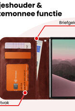 NoXx NoXx iPhone Duo Hoesje Bookcase Met Screenprotector - Bruin