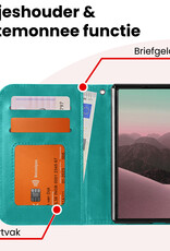 NoXx NoXx iPhone Duo Hoesje Bookcase Met 2x Screenprotector - Turquoise