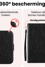 NoXx NoXx iPhone Duo Hoesje Bookcase Met 2x Screenprotector - Zwart
